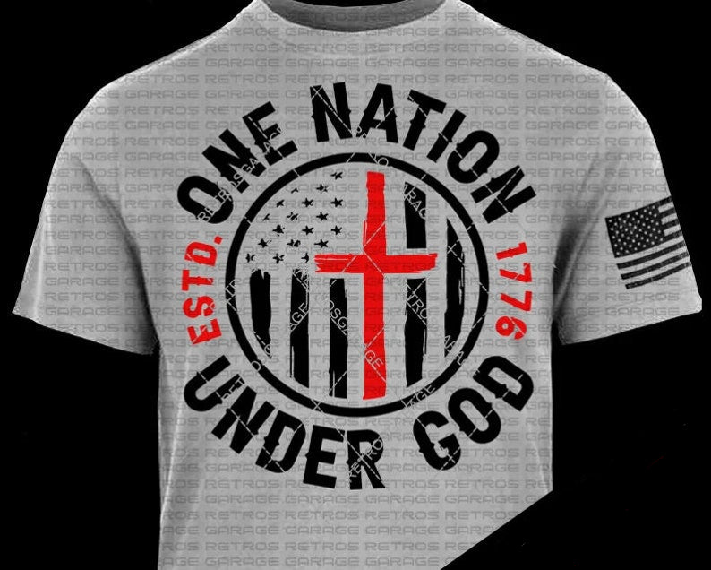 Unisex ONE  NATION UNDER GOD Tee